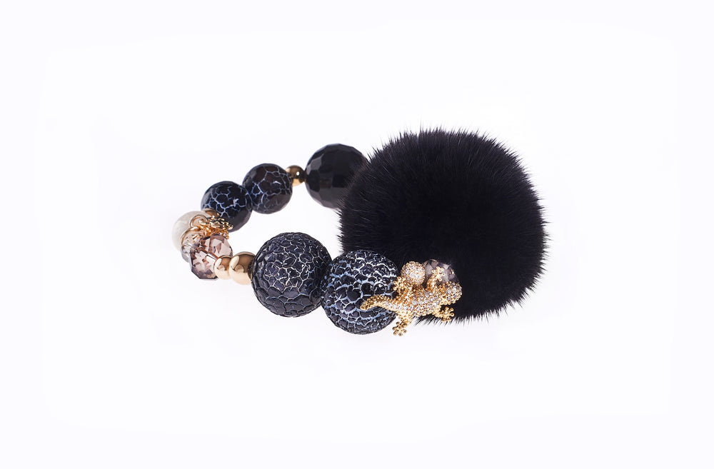 Black Queen Mink Bracelet